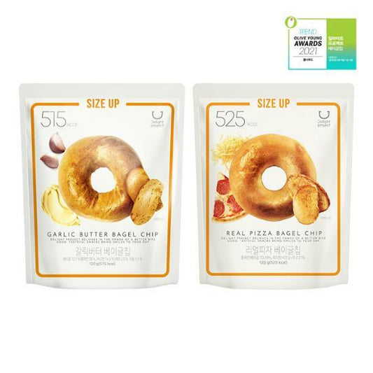 [Delight Project] Bagel Chips (120g) - Pizza/Garlic Butter