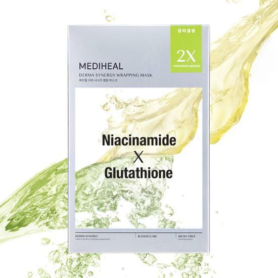 [Mediheal] Derma Synergy Wrapping Mask Blemish Care - Niacinamide x Glutathione 4EA