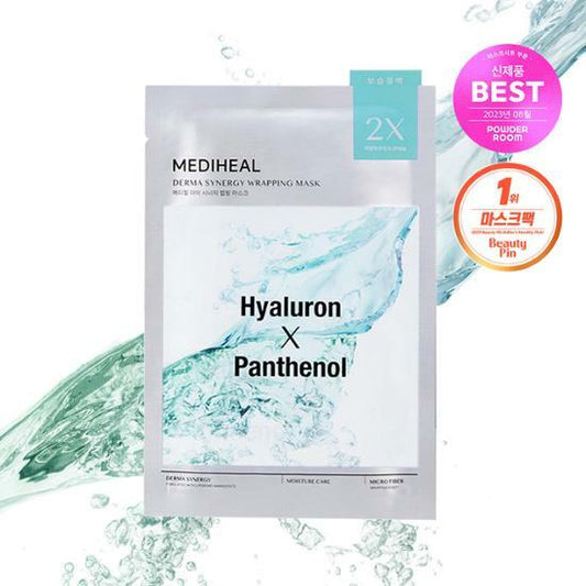 [Mediheal] Derma Synergy Wrapping Mask Moisture Care - Hyaluron x Panthenol 4EA