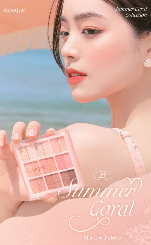 [Dasique] Summer Coral Collection '23 Eyeshadow Palette (18 colors)