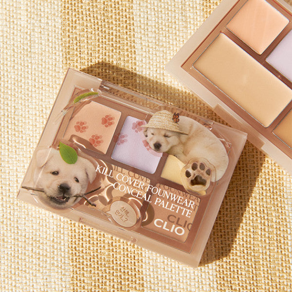 [Clio] Injeolmi At Home/ Limited Puppy Edition Kill Cover Founwear Concealer Palette #PureJoy