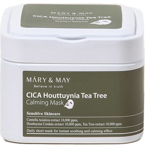 [Mary & May] Cica Houttuynia Tea Tree Calming Mask Sheet 400g