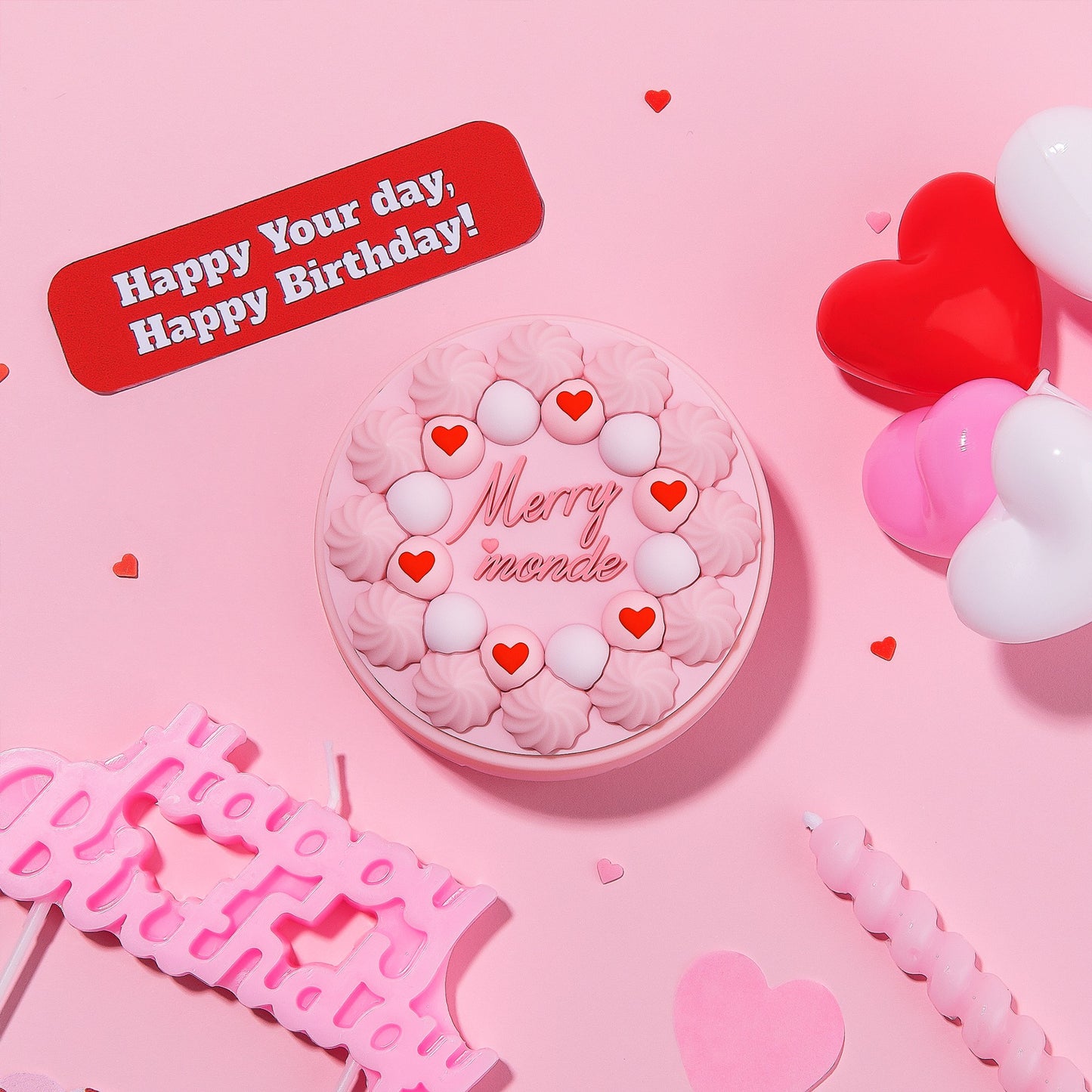 [Merry Monde] Happy your day Cushion (+refill, 2 puffs, stickers)