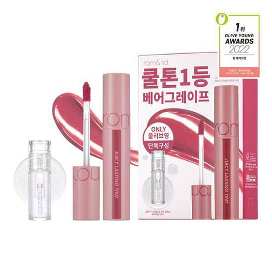 [Rom&nd] Juicy Lasting Tint + mini Gloss (April '23 Olive Young Deal)