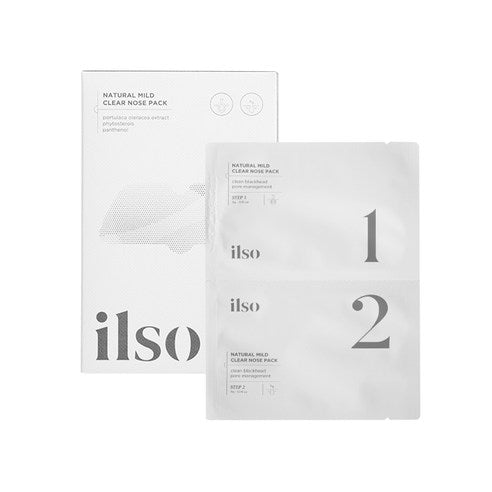 [Ilso] Charcoal Natural Mild Clear Nose Pack 5EA